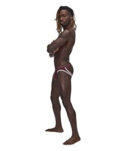 Male Power Sport Mesh Jock Burgundy