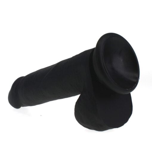 Thick Realistic Cock w Balls Black - Image 5