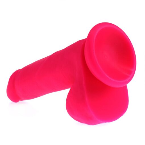 Thick Realistic Cock w Balls Pink - Image 3