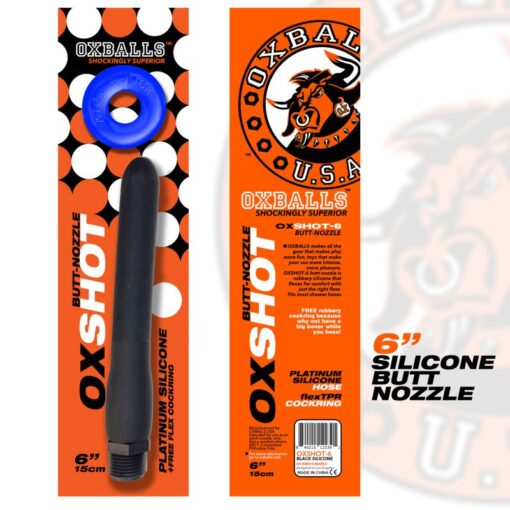 Oxshot Butt Nozzle 6in Shower Hose