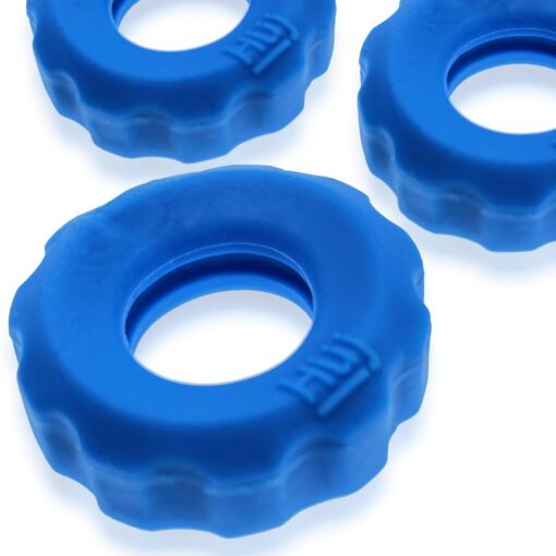 Super Hunkyjunk 3 Pc Cockrings Teal Ice - Image 2