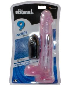 Cock and Balls w Suction 9in Purple