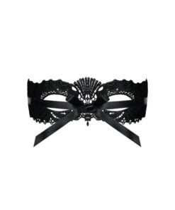 A700 Black Mask with Ribbon Tie