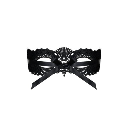 A700 Black Mask with Ribbon Tie