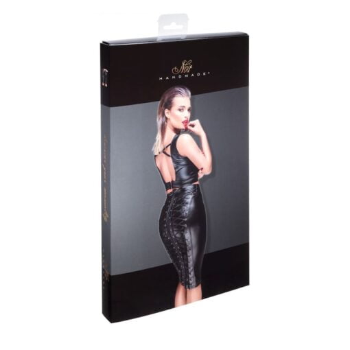 Power Wetlook Pencil Skirt w Long Zipper - Image 5