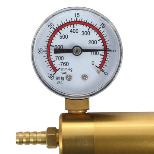 LuxaMax Brass Handle Penis Pump Set w Gauge - Image 3