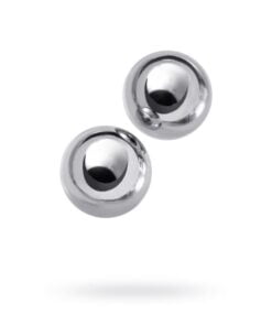 Silver Metal 2 Pc Vaginal Balls 25mm