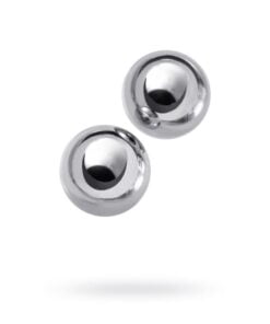 Silver Metal 2 Pc Vaginal Balls 2.5cm