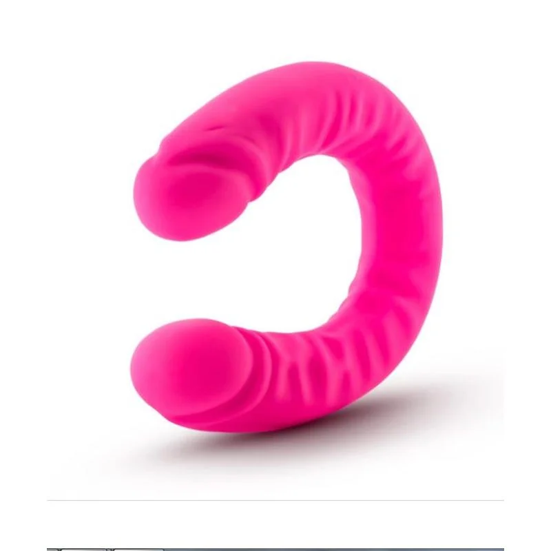 Ruse Silicone Slim 18in Hot Pink Double Dong - Image 2