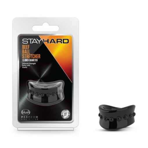 Stay Hard Beef Ball Stretcher Snug 1.5in Black