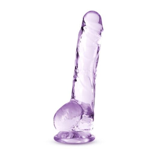 Naturally Yours 8" Crystaline Dildo Amethyst - Image 2