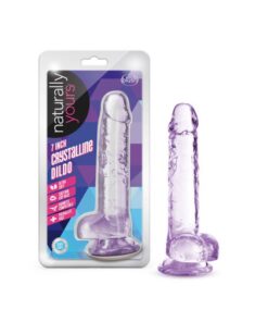 Naturally Yours 7" Crystaline Dildo Amethyst
