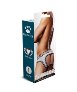 Prowler Oversized Paw Open Back Brief White