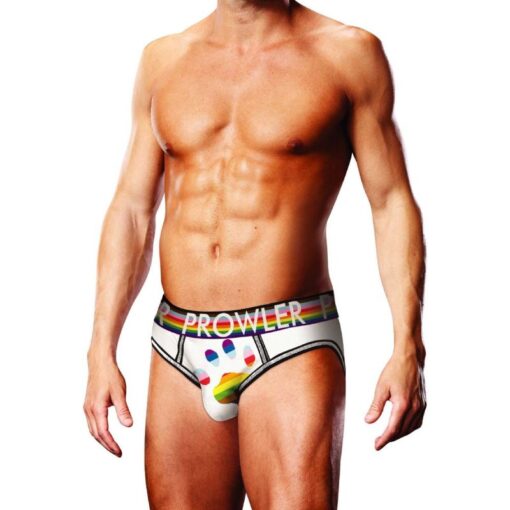 Prowler Oversized Paw Open Back Brief White - Image 2