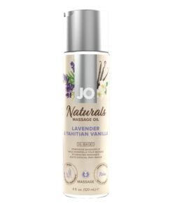 JO Naturals Massage Oil 4 Oz / 120 ml Lavender & Tahitian Vanilla