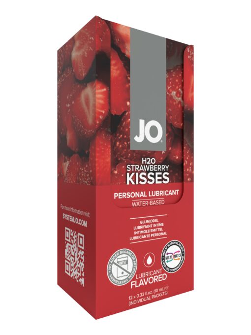 JO H2O Strawberry Foil 10 ml (12 Pack Unicarton)