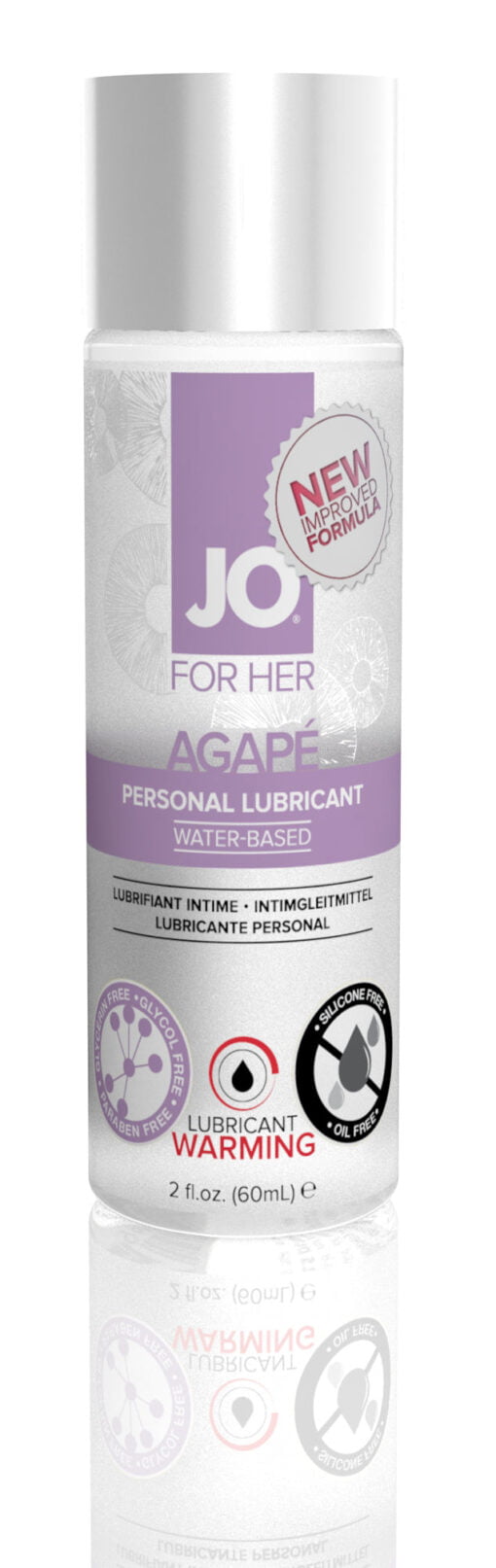 JO Agape Lubricant Warming 2 Oz / 60 ml