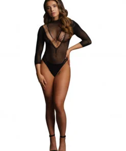 Short sleeve teddy - Black - O/S