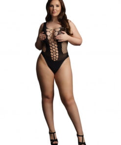 Contrast Fence Net Teddy - Black - OSX