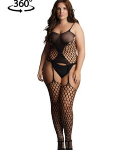 Fence Net Suspender Bodystocking