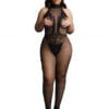 Fishnet and Lace Bodystocking - Black - OSX