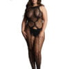 Crotchless Leopard Bodystocking