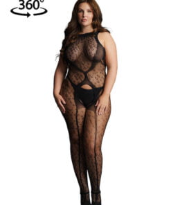 Crotchless Leopard Bodystocking