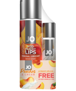 JO H2O Flavored 4 Oz / 120 ml Peachy Lips + JO H2O 1 Oz / 30 ml Vanilla