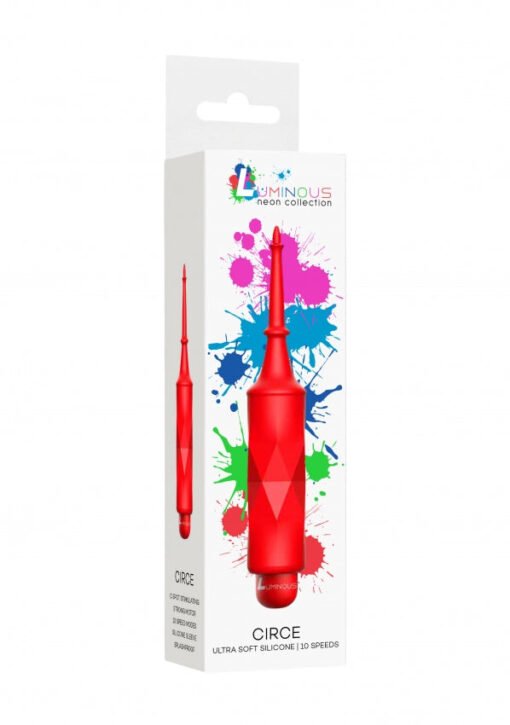 Circe - ABS Bullet With Silicone Sleeve - 10-Speeds - Red