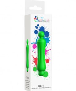 Demi - ABS Bullet With Silicone Sleeve - 10-Speeds - Green