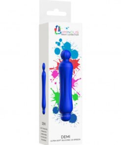 Demi - ABS Bullet With Silicone Sleeve - 10-Speeds - Royal Blue