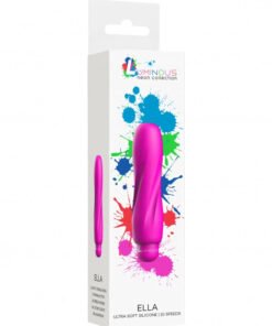 Ella - ABS Bullet With Silicone Sleeve - 10-Speeds - Fuchsia