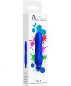 Ella - ABS Bullet With Silicone Sleeve - 10-Speeds - Royal Blue