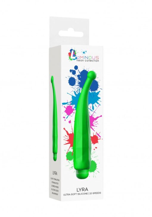 Lyra - ABS Bullet With Silicone Sleeve - 10-Speeds - Green