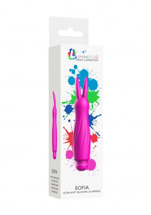 Sofia - ABS Bullet With Silicone Sleeve - 10-Speeds - Fuchsia