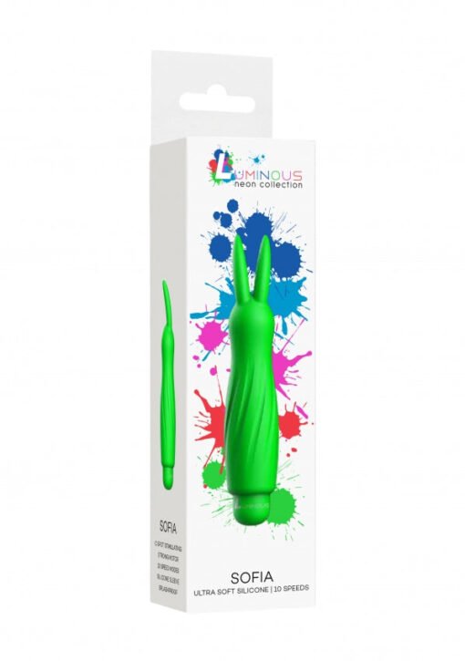 Sofia - ABS Bullet With Silicone Sleeve - 10-Speeds - Green