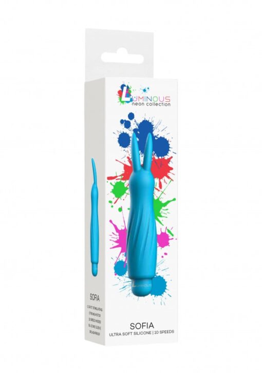 Sofia - ABS Bullet With Silicone Sleeve - 10-Speeds - Turqiose