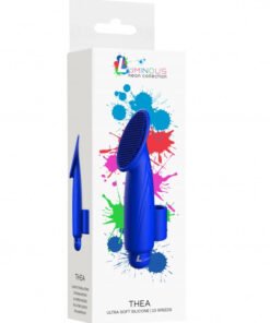 Thea - ABS Bullet With Silicone Sleeve - 10-Speeds - Royal Blue