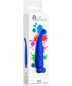 Zoe - ABS Bullet With Silicone Sleeve - 10-Speeds - Royal Blue