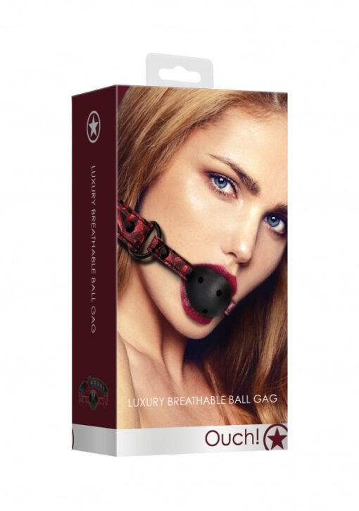 Breathable Luxury Ball Gag - Burgundy