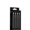 Teasing Wax Candles - Parafin - 4-pack - Black