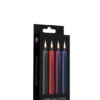 Teasing Wax Candles - Parafin - 4-pack - Mixed Colors