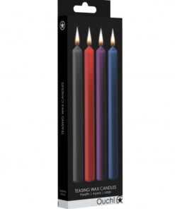 Teasing Wax Candles Large - Parafin - 4-pack - Mixed Colours