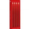 Teasing Wax Candles Large - Parafin - 4-pack - Red