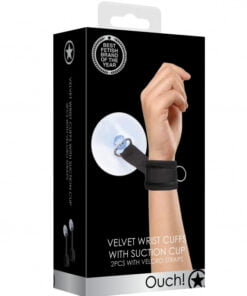 Velvet & Velcro Adjustable Handcuffs Suction Cup
