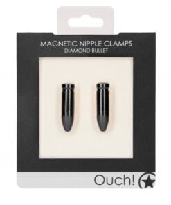Magnetic Nipple Clamps - Diamond Bullet - Black