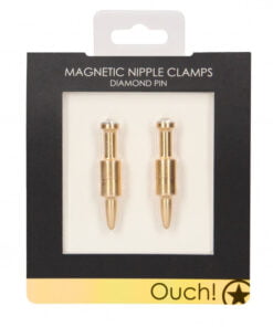 Magnetic Nipple Clamps - Diamond Pin - Gold