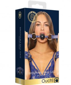 Breathable Ball Gag - Sailor Theme - Blue