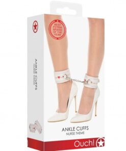 Ankle Cuffs - Nurse Theme - White