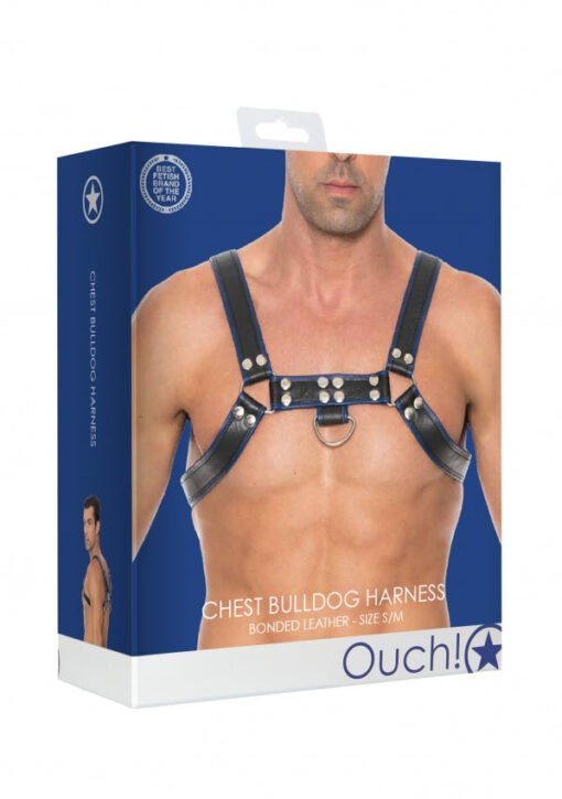 Chest Bulldog Harness - SM - Blue